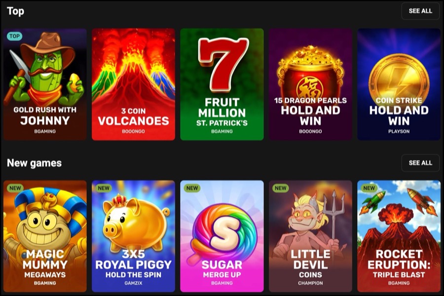 MrVictor9 Casino games lobby